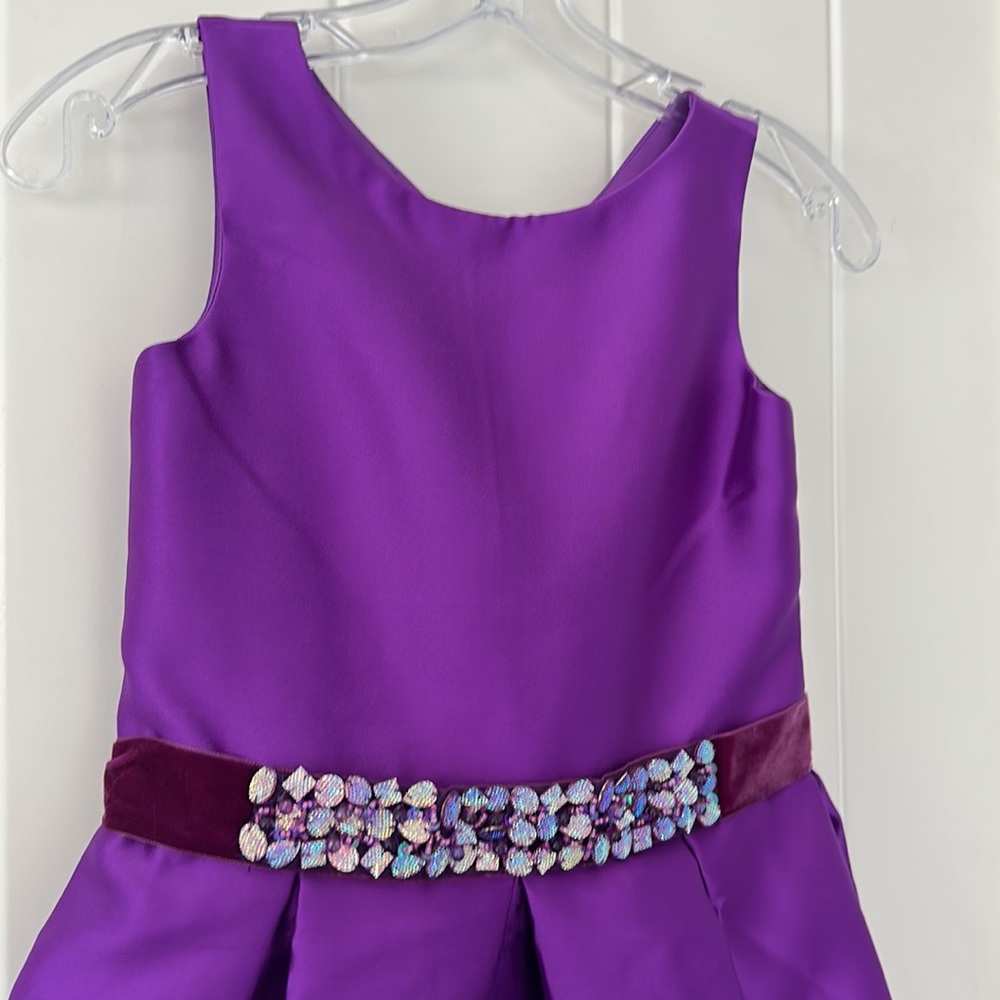 Zoe LTD Purple Boxpleat Dress size 10 NWT